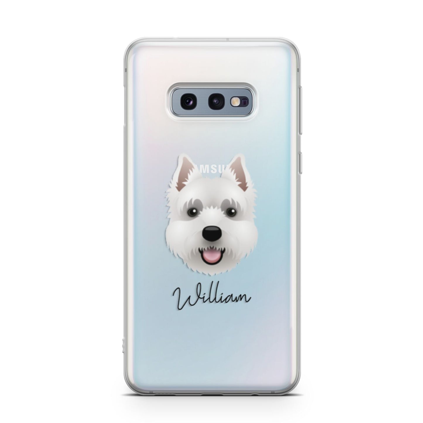 West Highland White Terrier Personalised Samsung Galaxy S10E Case