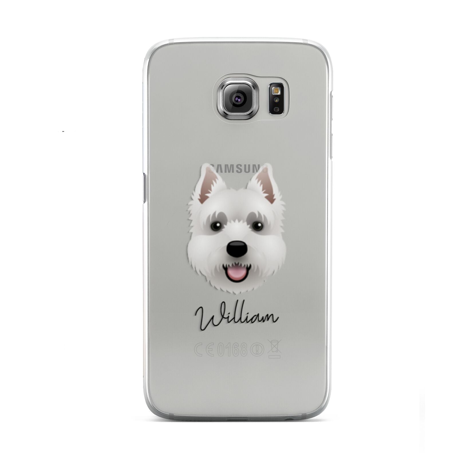 West Highland White Terrier Personalised Samsung Galaxy S6 Case