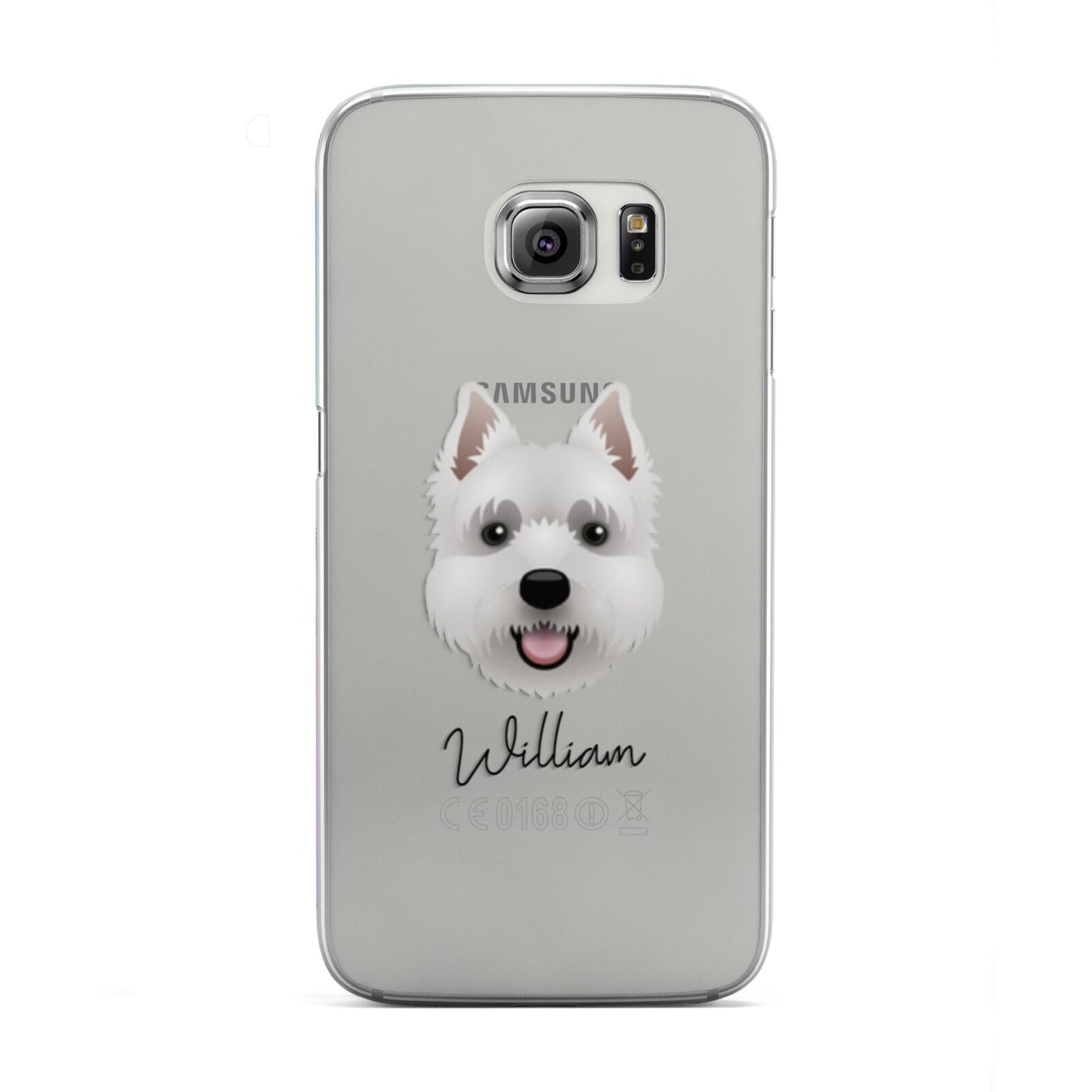 West Highland White Terrier Personalised Samsung Galaxy S6 Edge Case