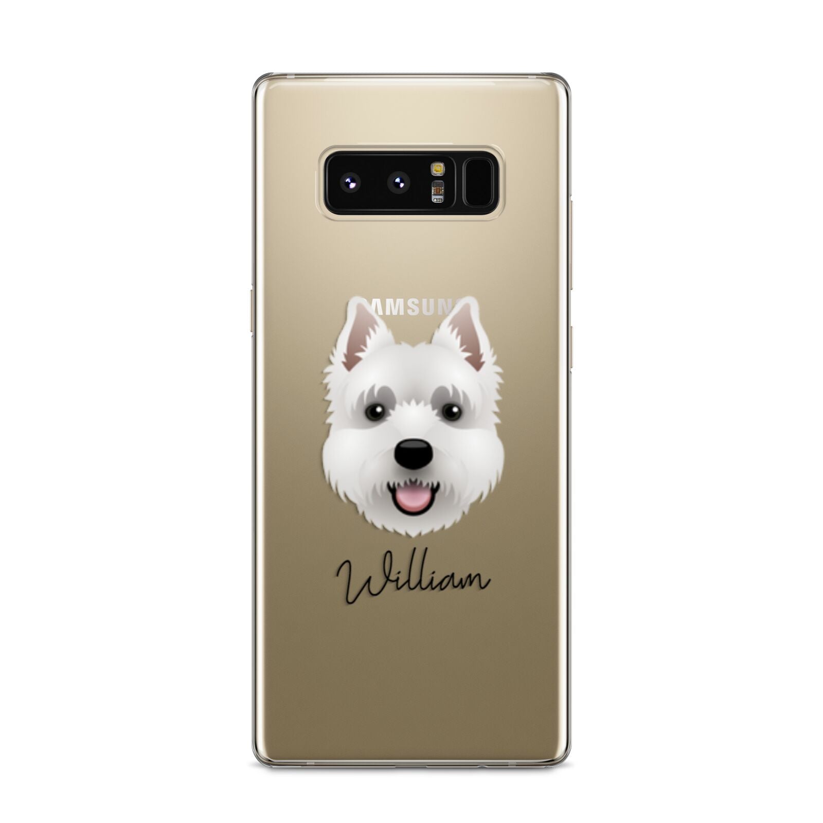 West Highland White Terrier Personalised Samsung Galaxy S8 Case