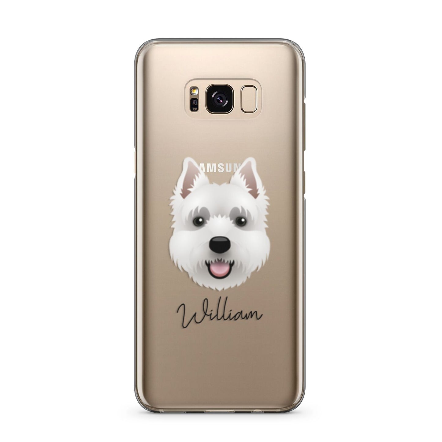West Highland White Terrier Personalised Samsung Galaxy S8 Plus Case