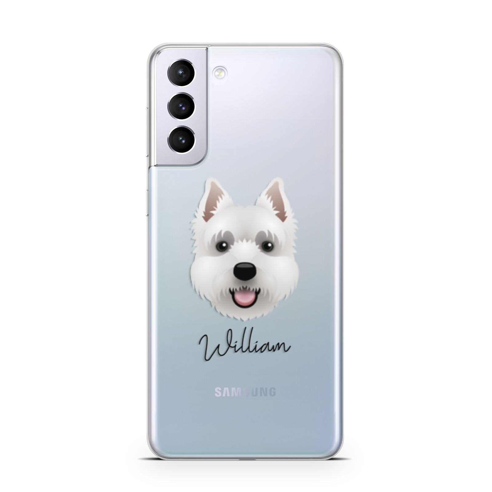 West Highland White Terrier Personalised Samsung S21 Plus Phone Case