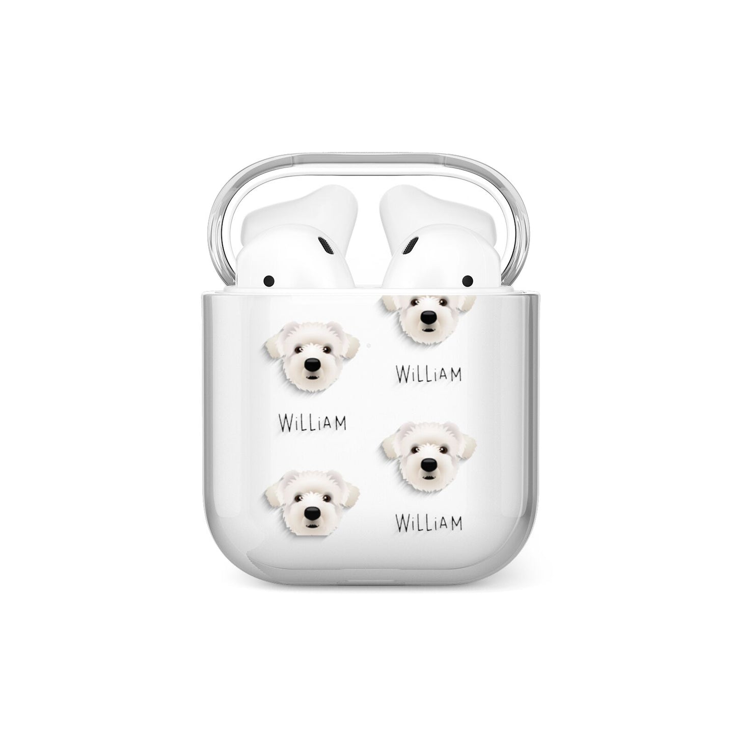 Westiepoo Icon with Name AirPods Case