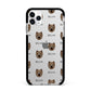 Westiepoo Icon with Name Apple iPhone 11 Pro Max in Silver with Black Impact Case