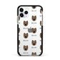 Westiepoo Icon with Name Apple iPhone 11 Pro in Silver with Black Impact Case