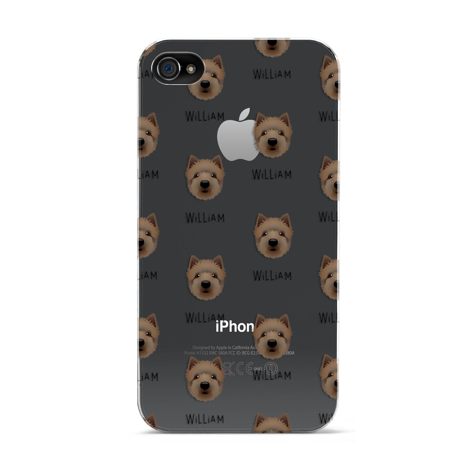 Westiepoo Icon with Name Apple iPhone 4s Case