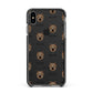 Westiepoo Icon with Name Apple iPhone Xs Max Impact Case Black Edge on Black Phone
