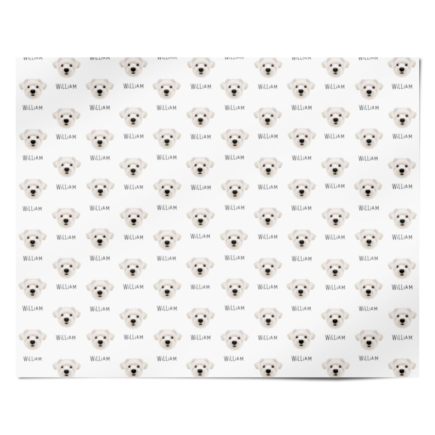 Westiepoo Icon with Name Personalised Wrapping Paper Alternative