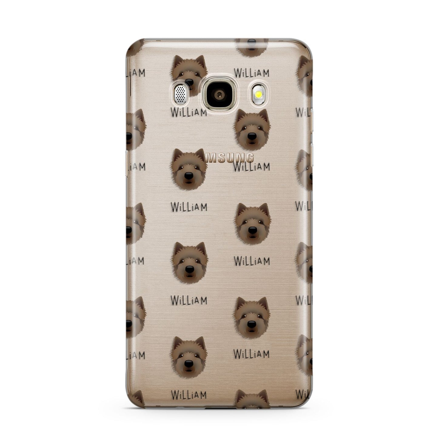 Westiepoo Icon with Name Samsung Galaxy J7 2016 Case on gold phone