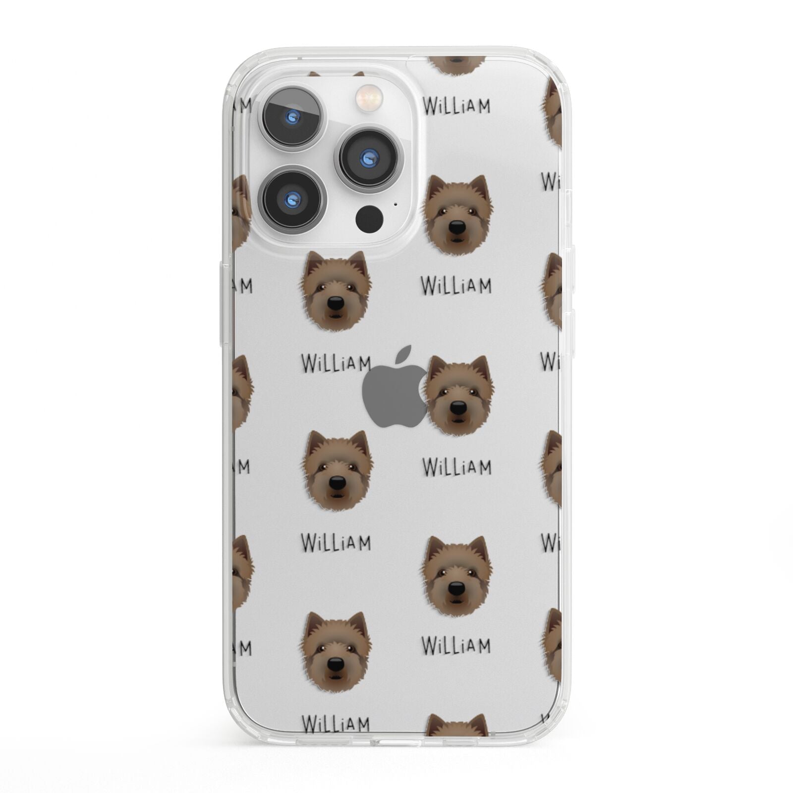 Westiepoo Icon with Name iPhone 13 Pro Clear Bumper Case