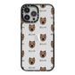 Westiepoo Icon with Name iPhone 13 Pro Max Black Impact Case on Silver phone