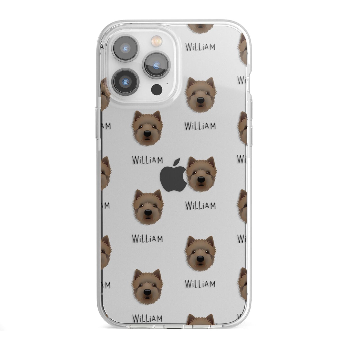 Westiepoo Icon with Name iPhone 13 Pro Max TPU Impact Case with White Edges