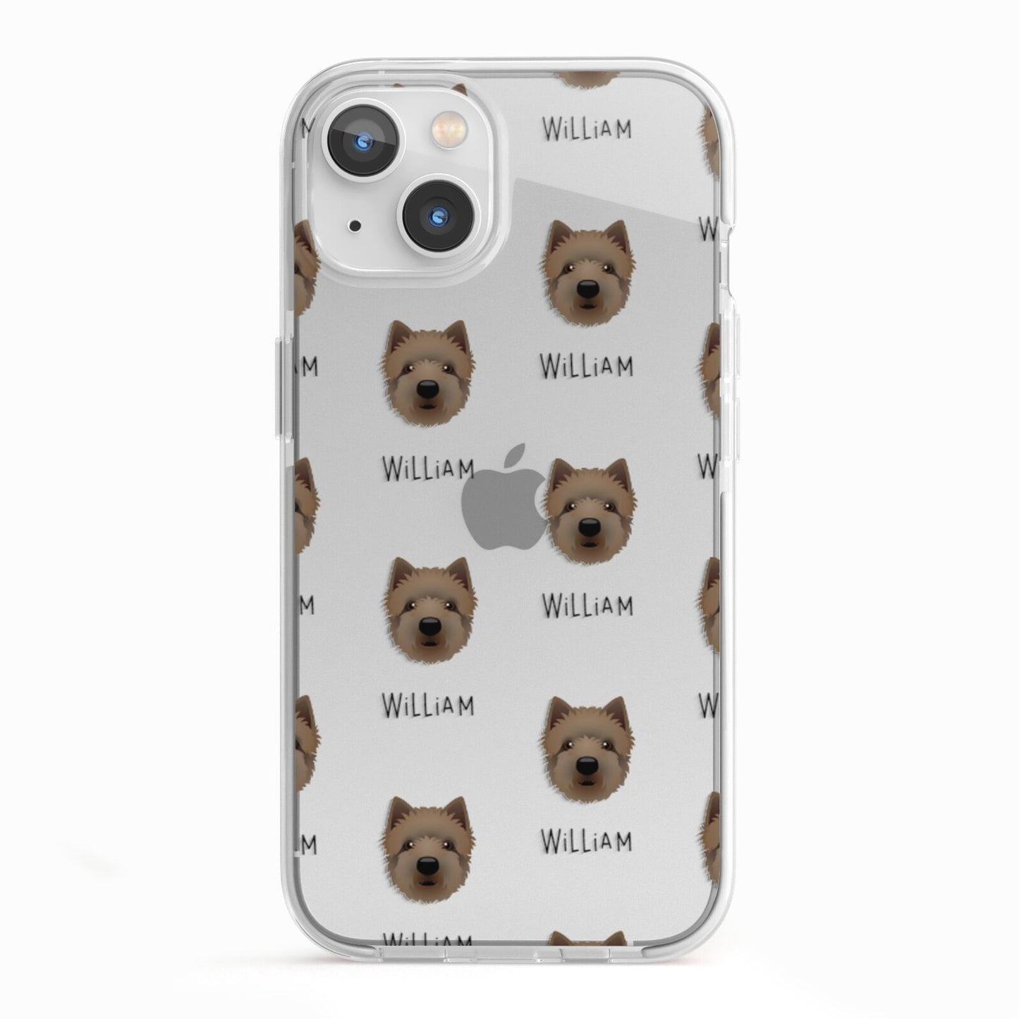 Westiepoo Icon with Name iPhone 13 TPU Impact Case with White Edges