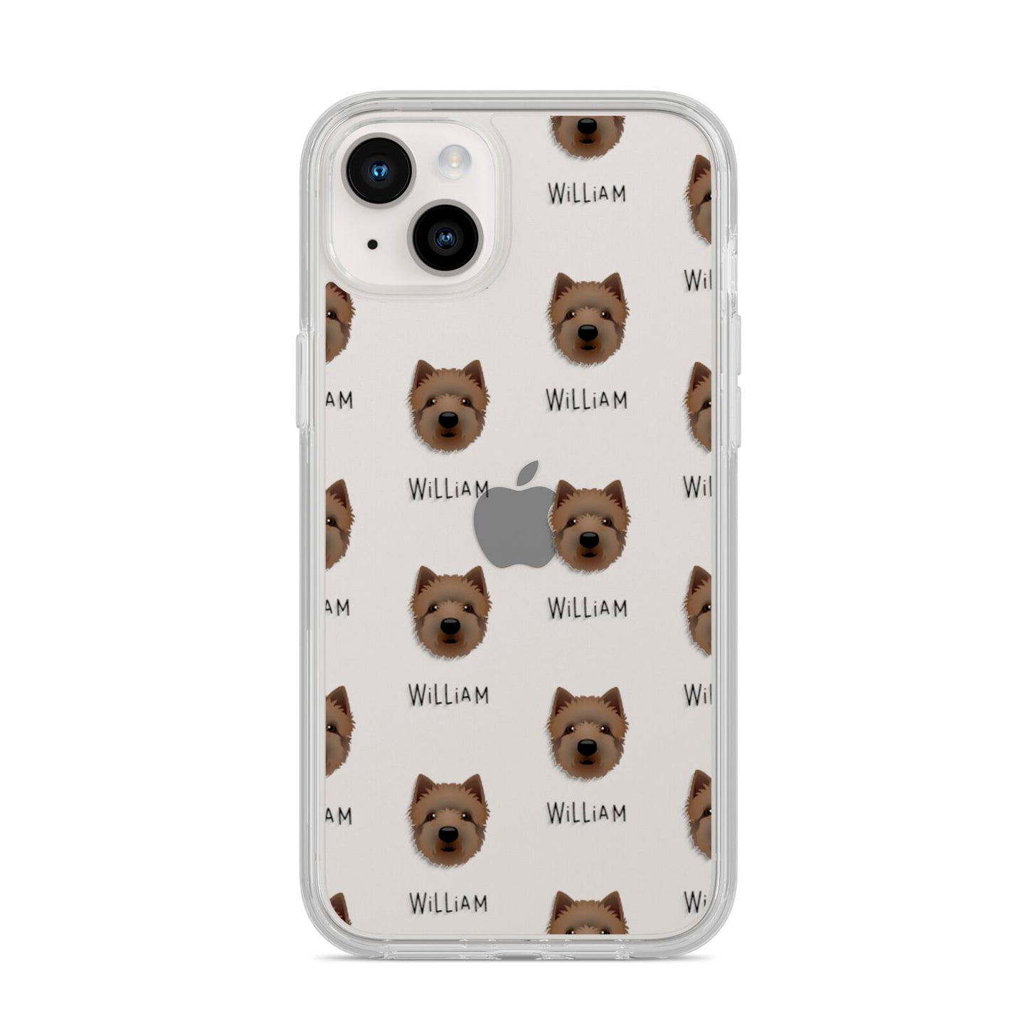 Westiepoo Icon with Name iPhone 14 Plus Clear Tough Case Starlight