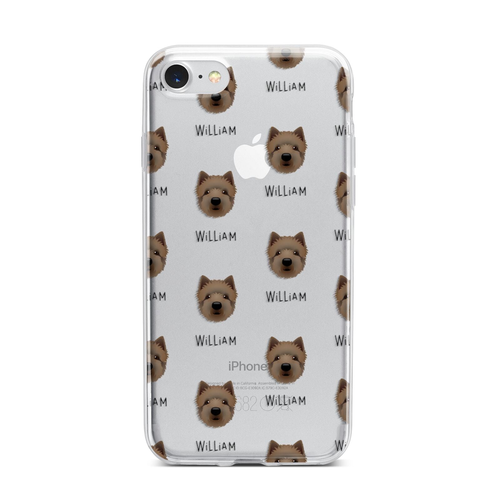 Westiepoo Icon with Name iPhone 7 Bumper Case on Silver iPhone
