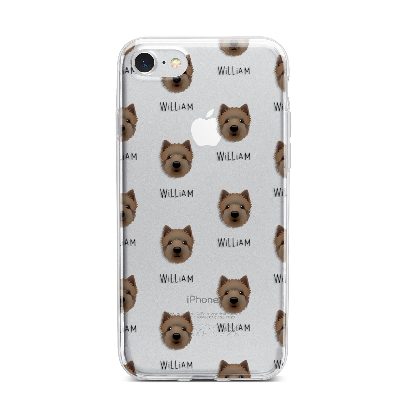 Westiepoo Icon with Name iPhone 7 Bumper Case on Silver iPhone