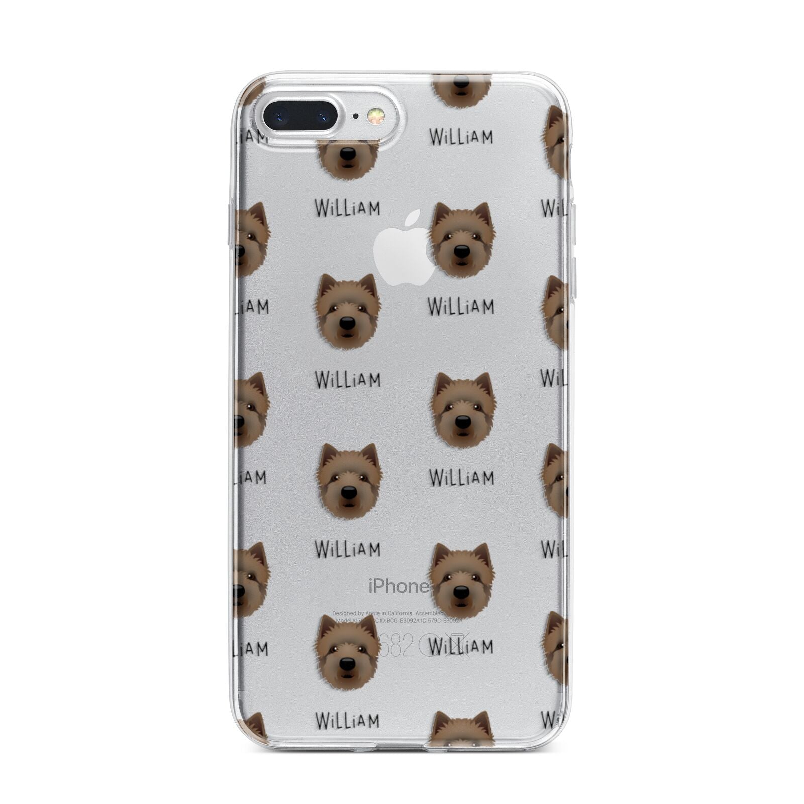 Westiepoo Icon with Name iPhone 7 Plus Bumper Case on Silver iPhone