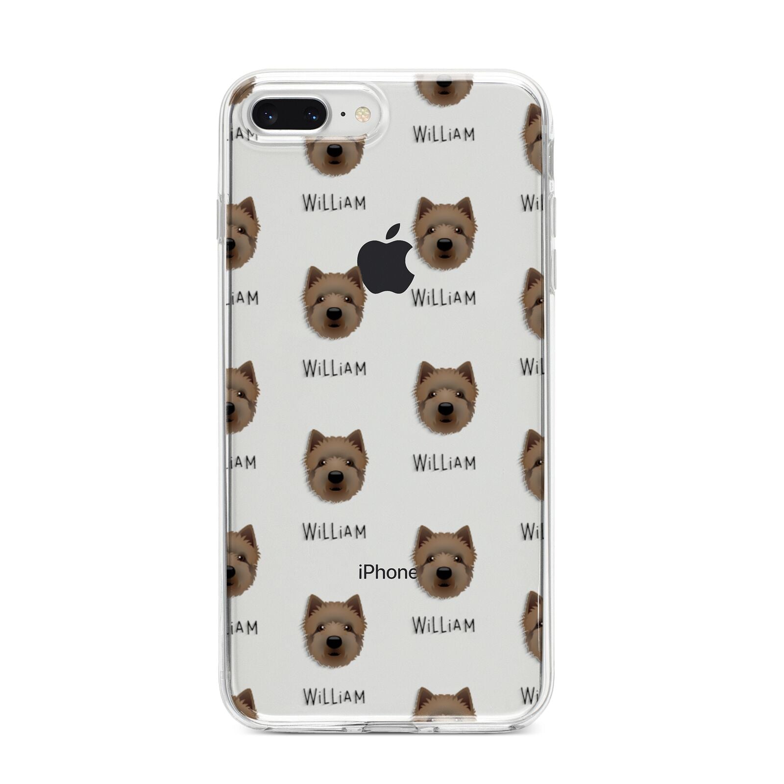 Westiepoo Icon with Name iPhone 8 Plus Bumper Case on Silver iPhone