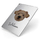Westiepoo Personalised Apple iPad Case on Silver iPad Side View