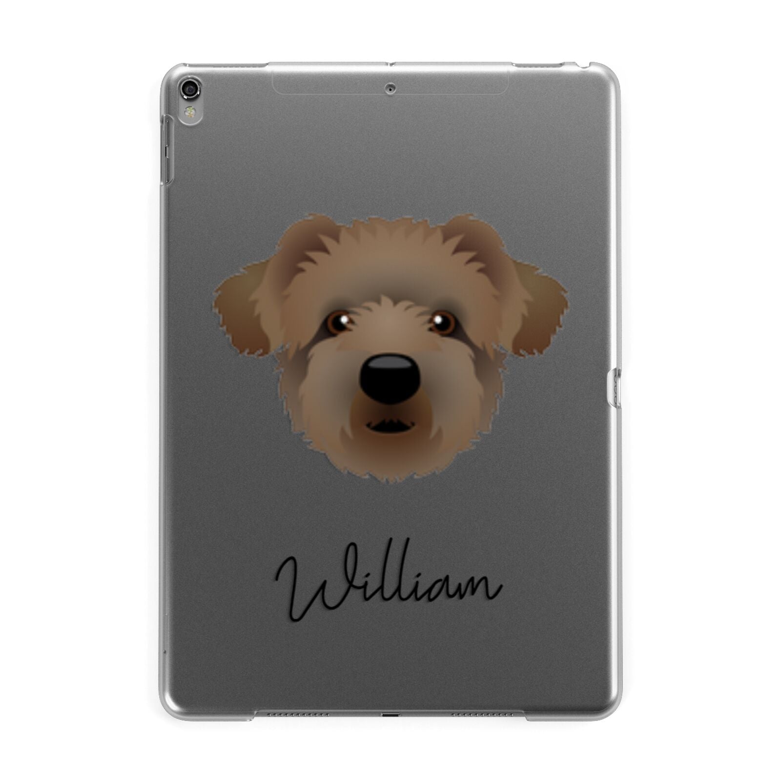 Westiepoo Personalised Apple iPad Grey Case