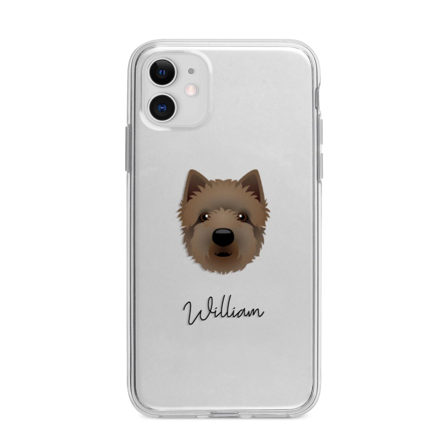 Westiepoo Personalised Apple iPhone 11 in White with Bumper Case
