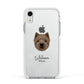Westiepoo Personalised Apple iPhone XR Impact Case White Edge on Silver Phone