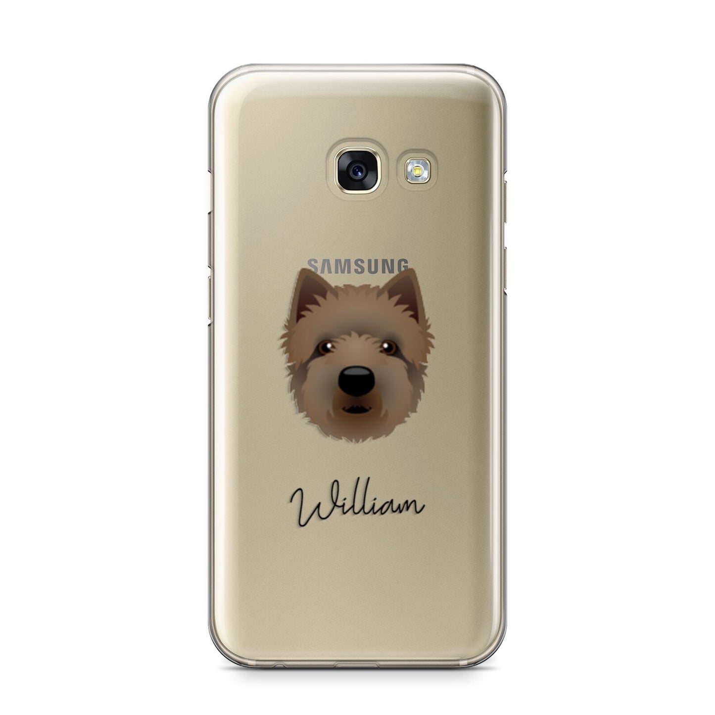 Westiepoo Personalised Samsung Galaxy A3 2017 Case on gold phone