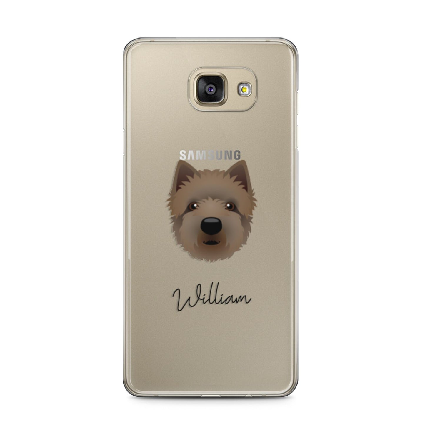 Westiepoo Personalised Samsung Galaxy A5 2016 Case on gold phone