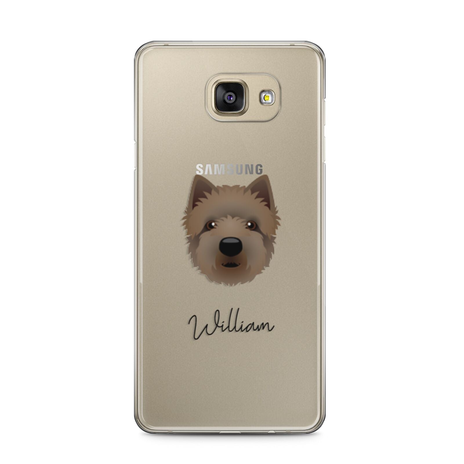 Westiepoo Personalised Samsung Galaxy A5 2016 Case on gold phone