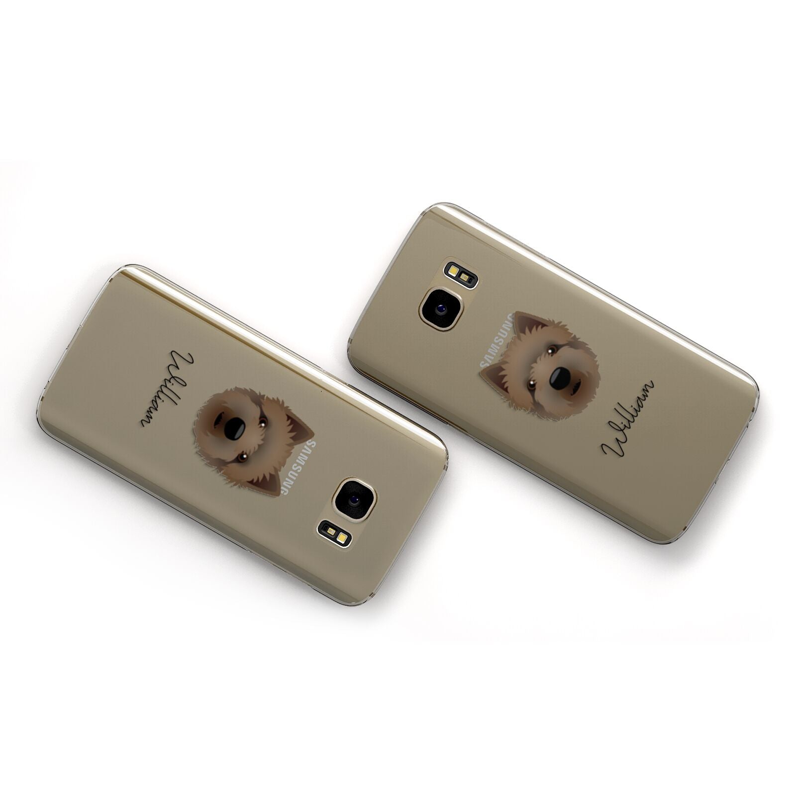 Westiepoo Personalised Samsung Galaxy Case Flat Overview