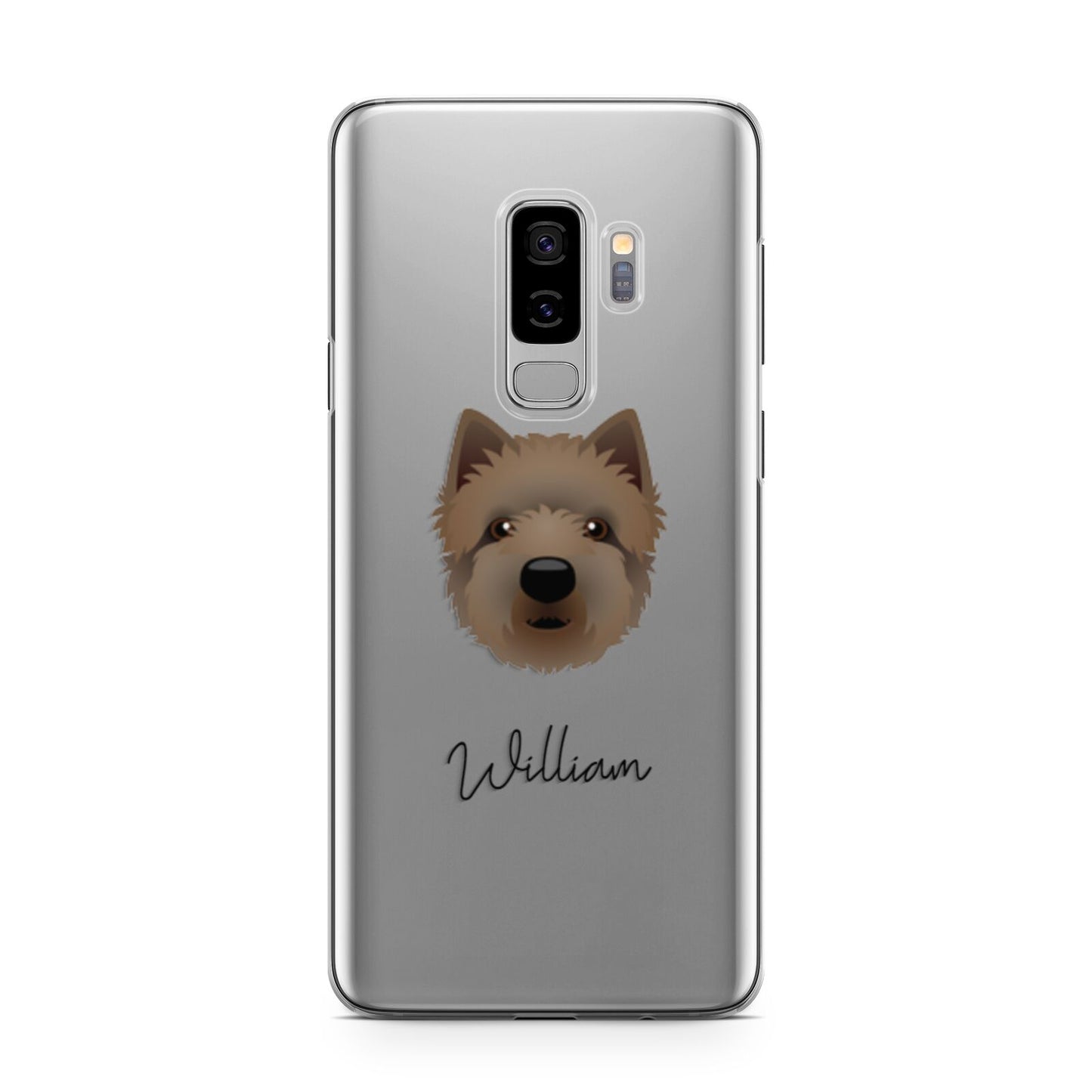 Westiepoo Personalised Samsung Galaxy S9 Plus Case on Silver phone