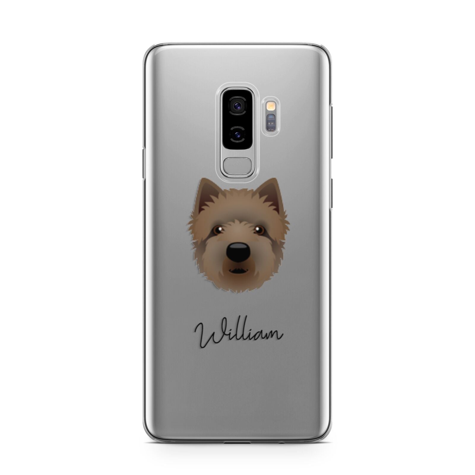 Westiepoo Personalised Samsung Galaxy S9 Plus Case on Silver phone