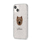 Westiepoo Personalised iPhone 14 Glitter Tough Case Starlight Angled Image