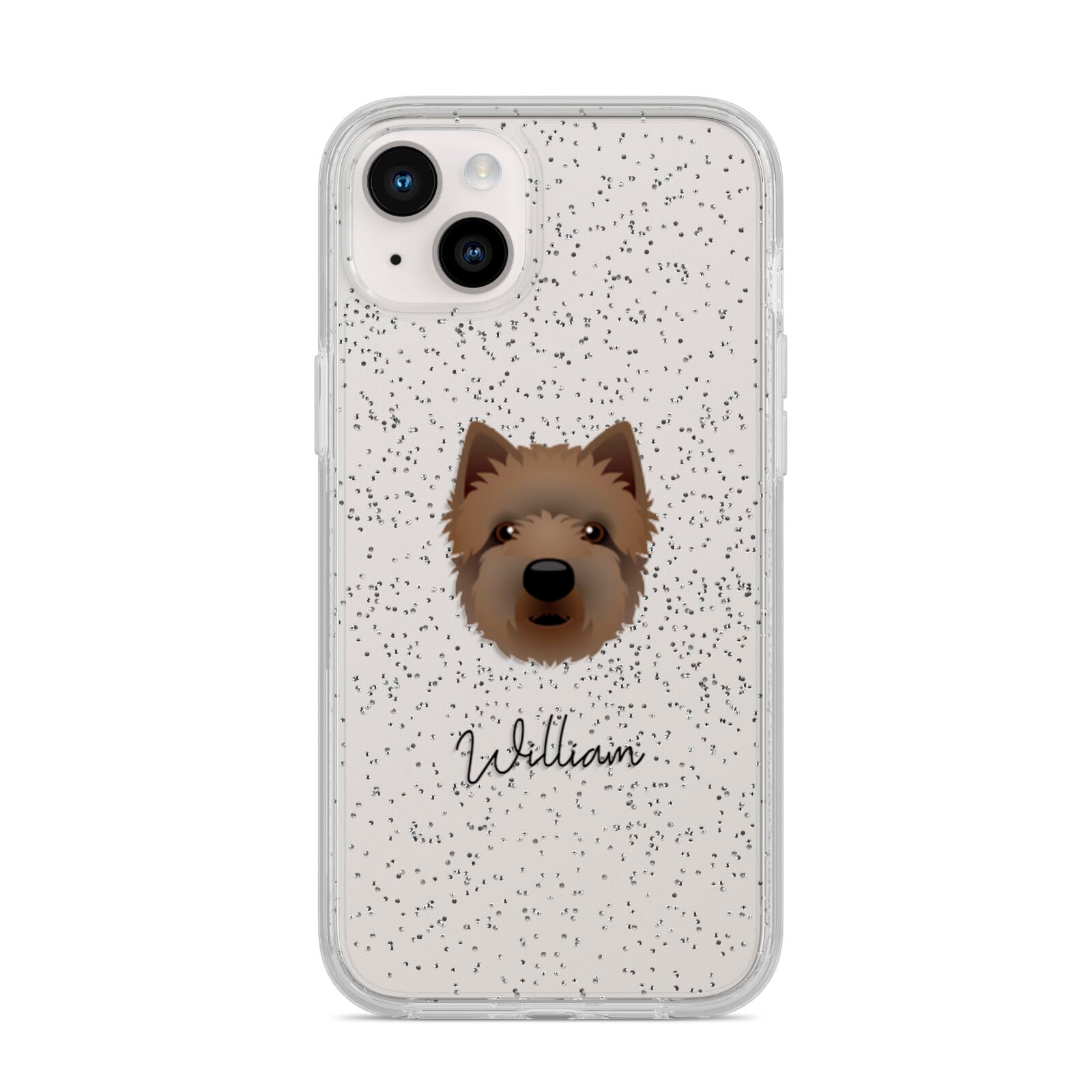 Westiepoo Personalised iPhone 14 Plus Glitter Tough Case Starlight