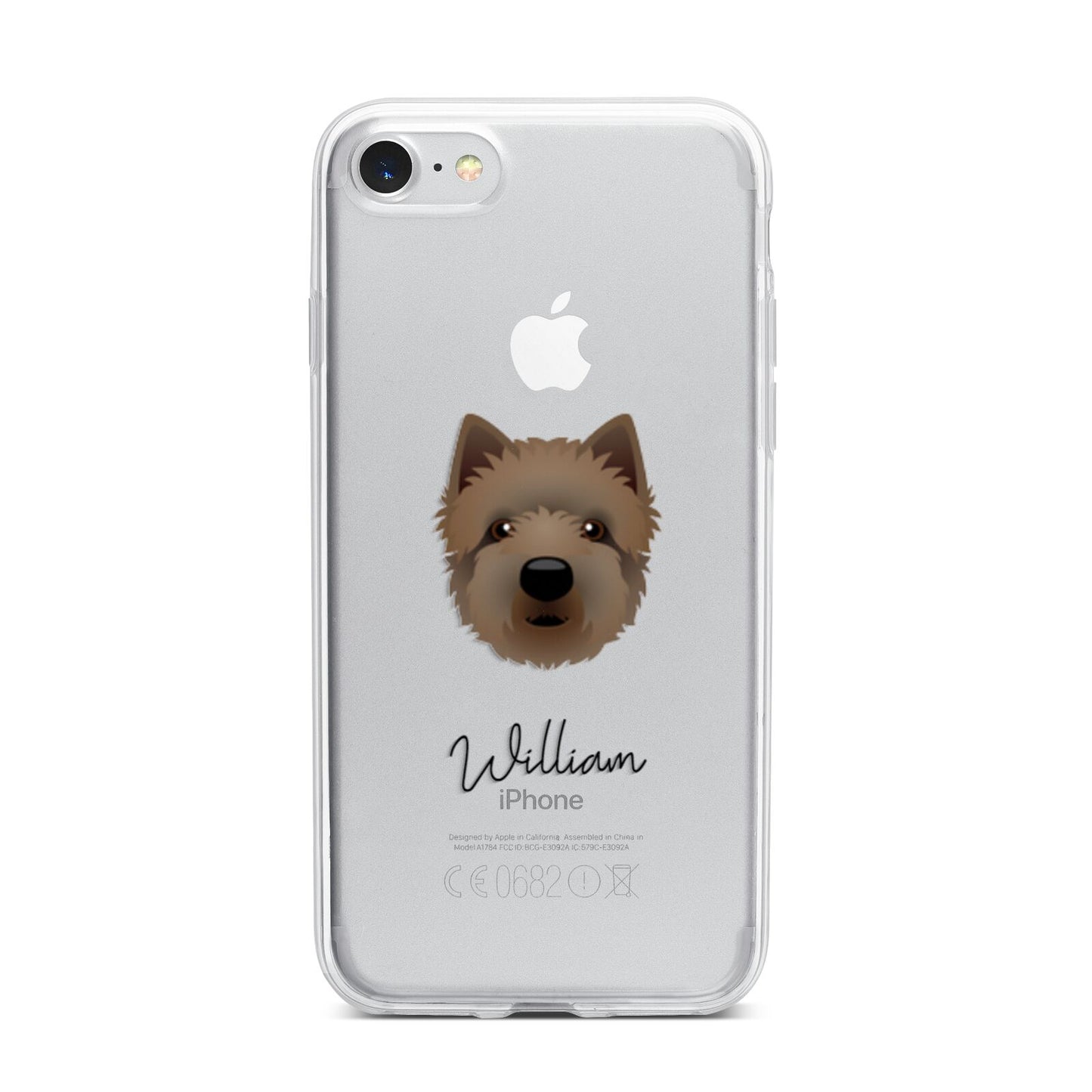 Westiepoo Personalised iPhone 7 Bumper Case on Silver iPhone