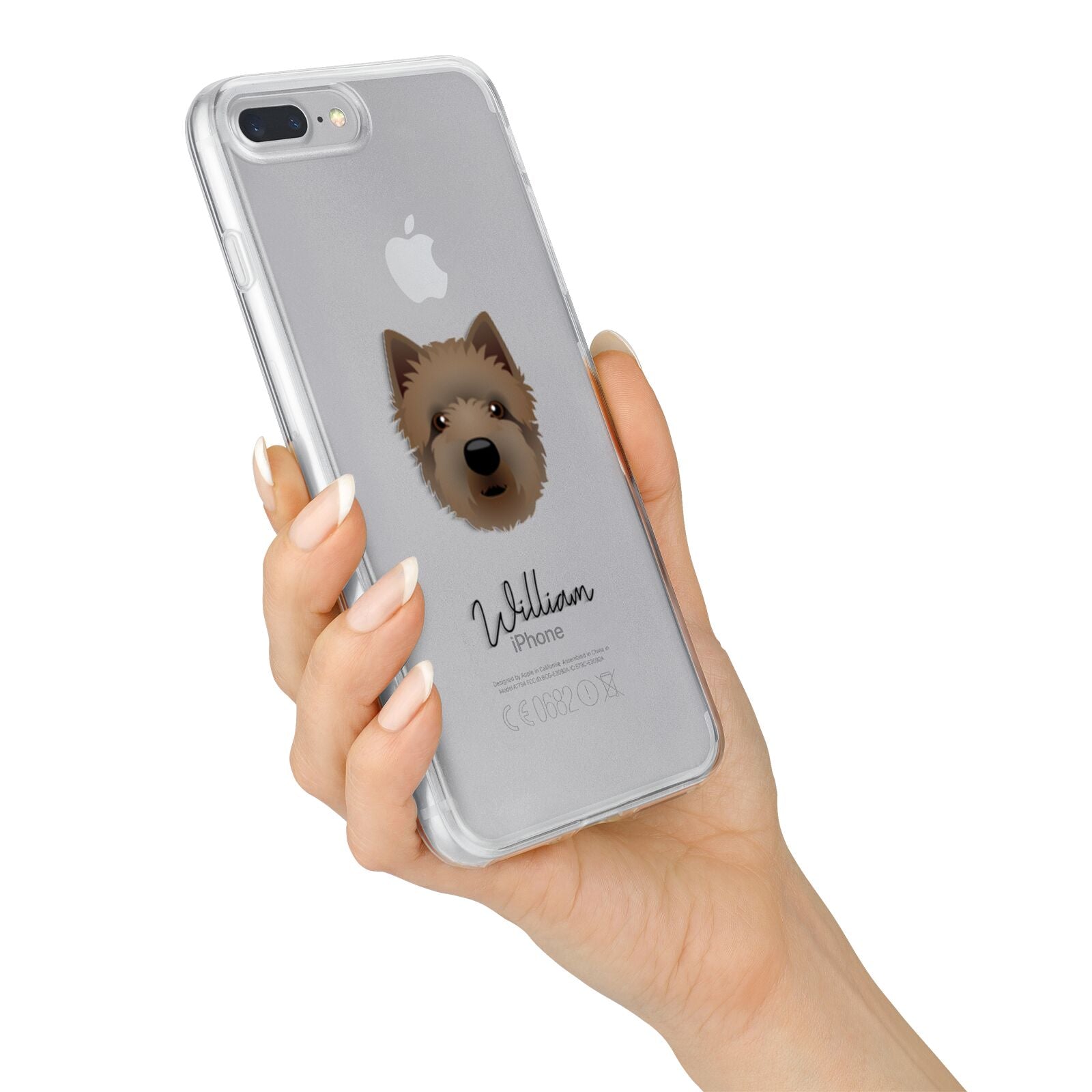 Westiepoo Personalised iPhone 7 Plus Bumper Case on Silver iPhone Alternative Image