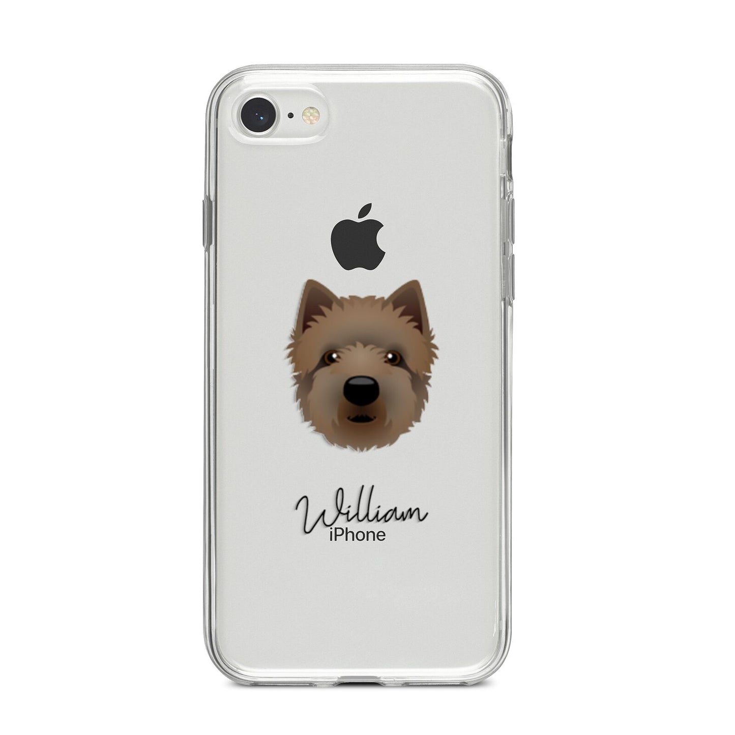 Westiepoo Personalised iPhone 8 Bumper Case on Silver iPhone