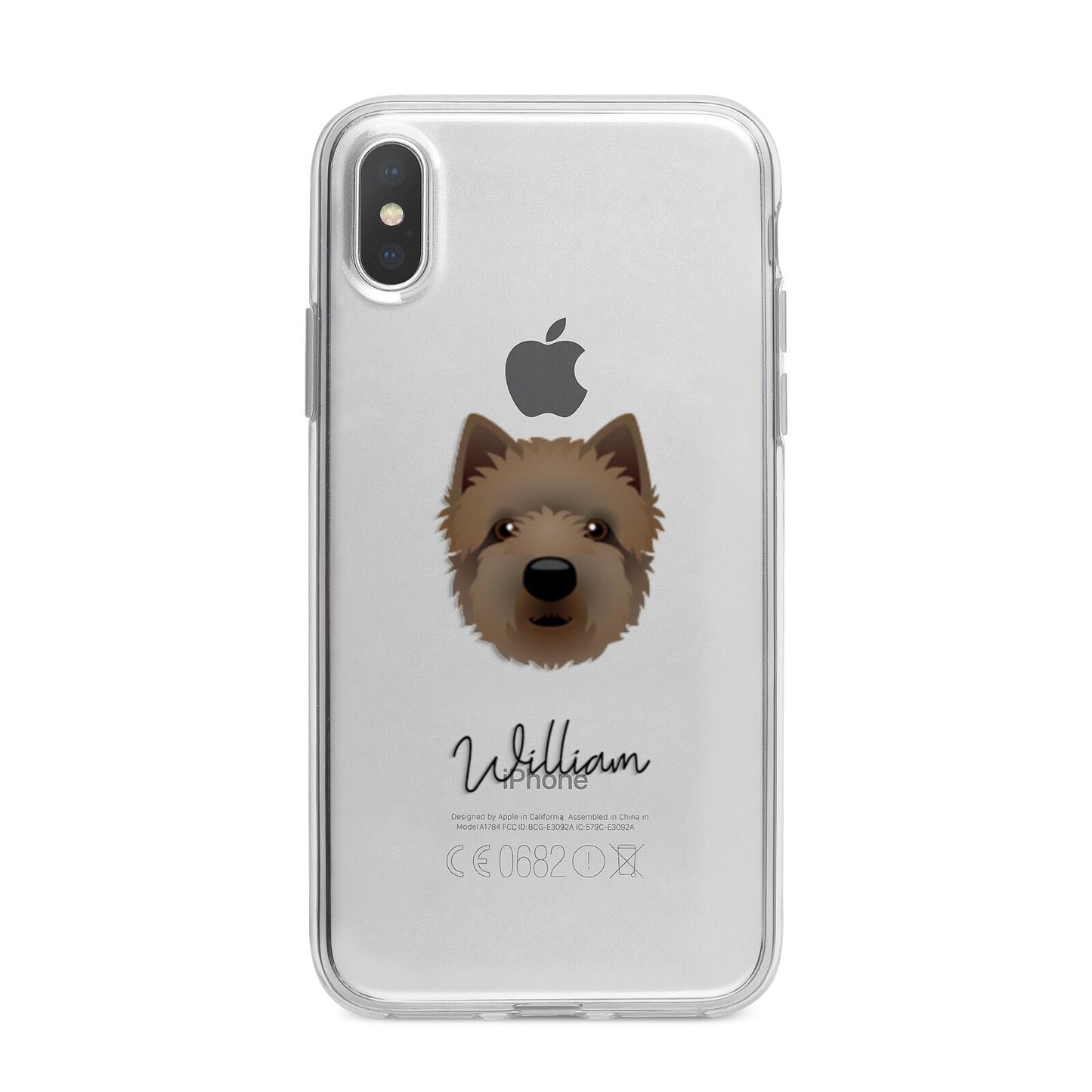 Westiepoo Personalised iPhone X Bumper Case on Silver iPhone Alternative Image 1