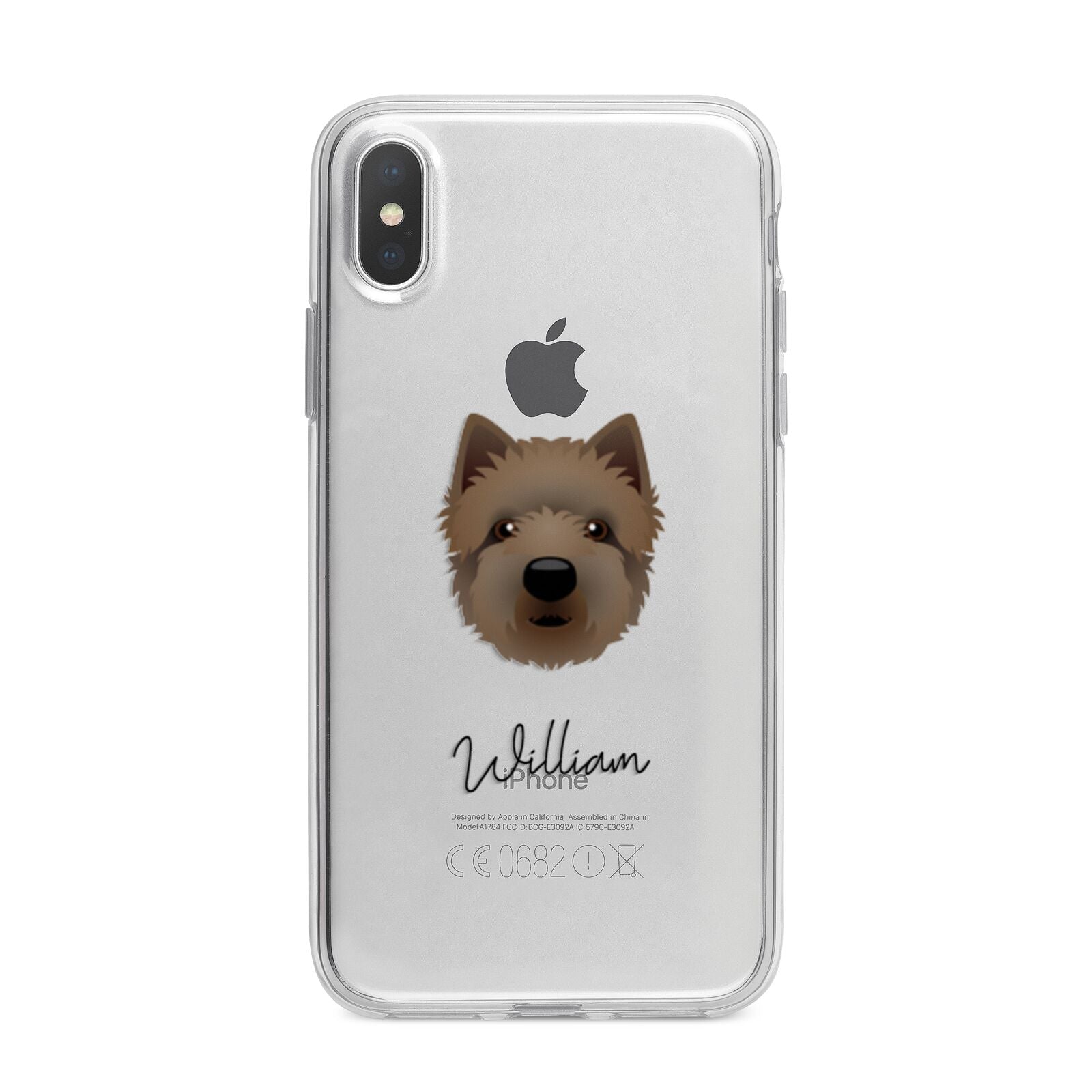 Westiepoo Personalised iPhone X Bumper Case on Silver iPhone Alternative Image 1