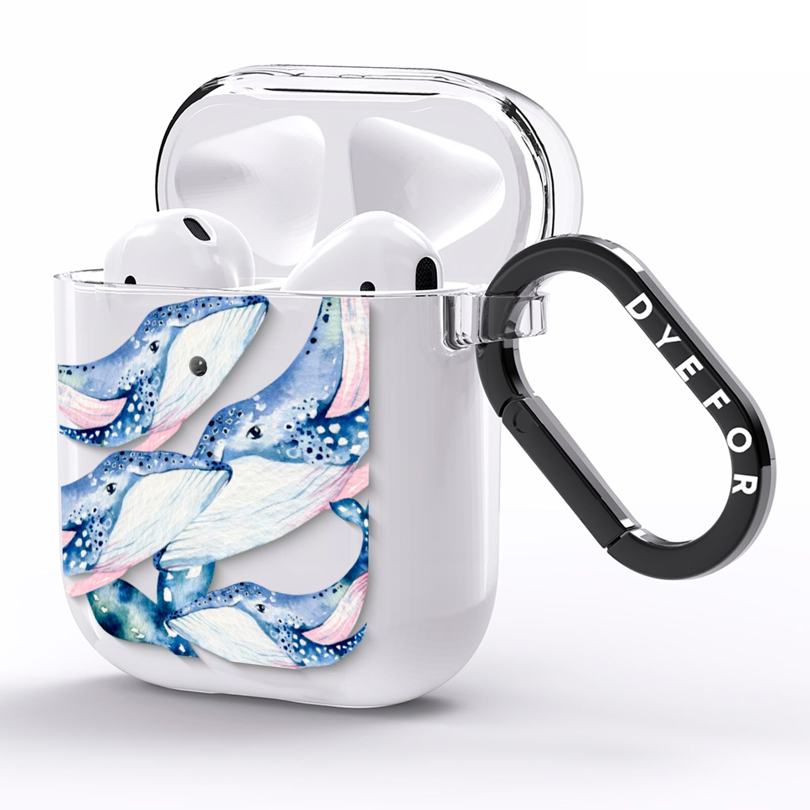 Whale AirPods Clear Case Side Image