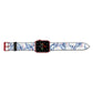 Whale Apple Watch Strap Landscape Image Red Hardware