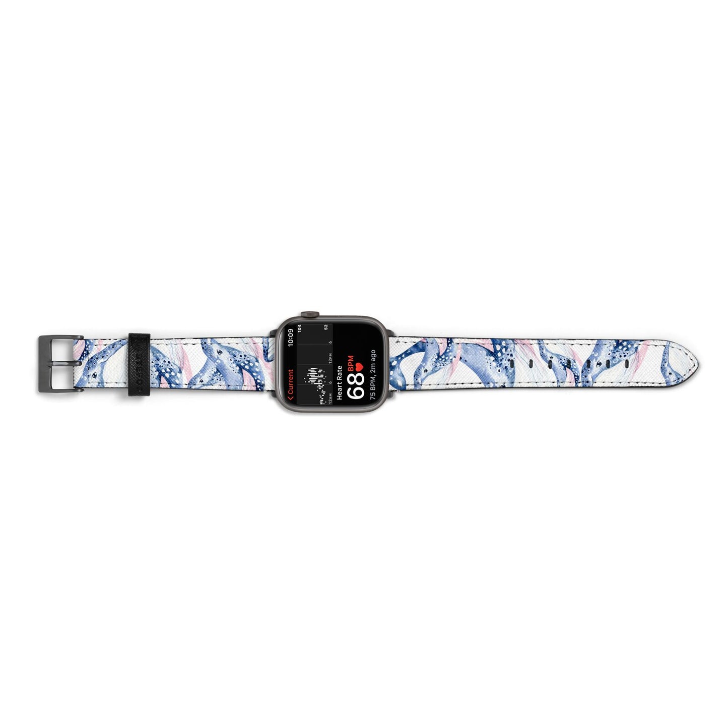 Whale Apple Watch Strap Size 38mm Landscape Image Space Grey Hardware