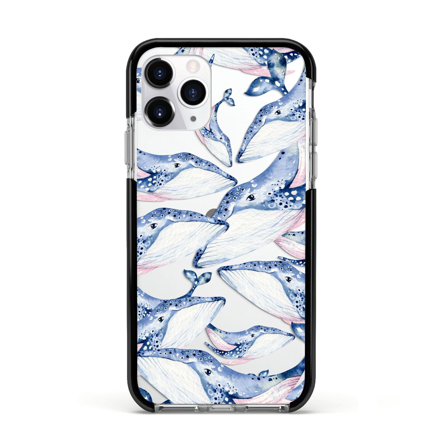 Whale Apple iPhone 11 Pro in Silver with Black Impact Case
