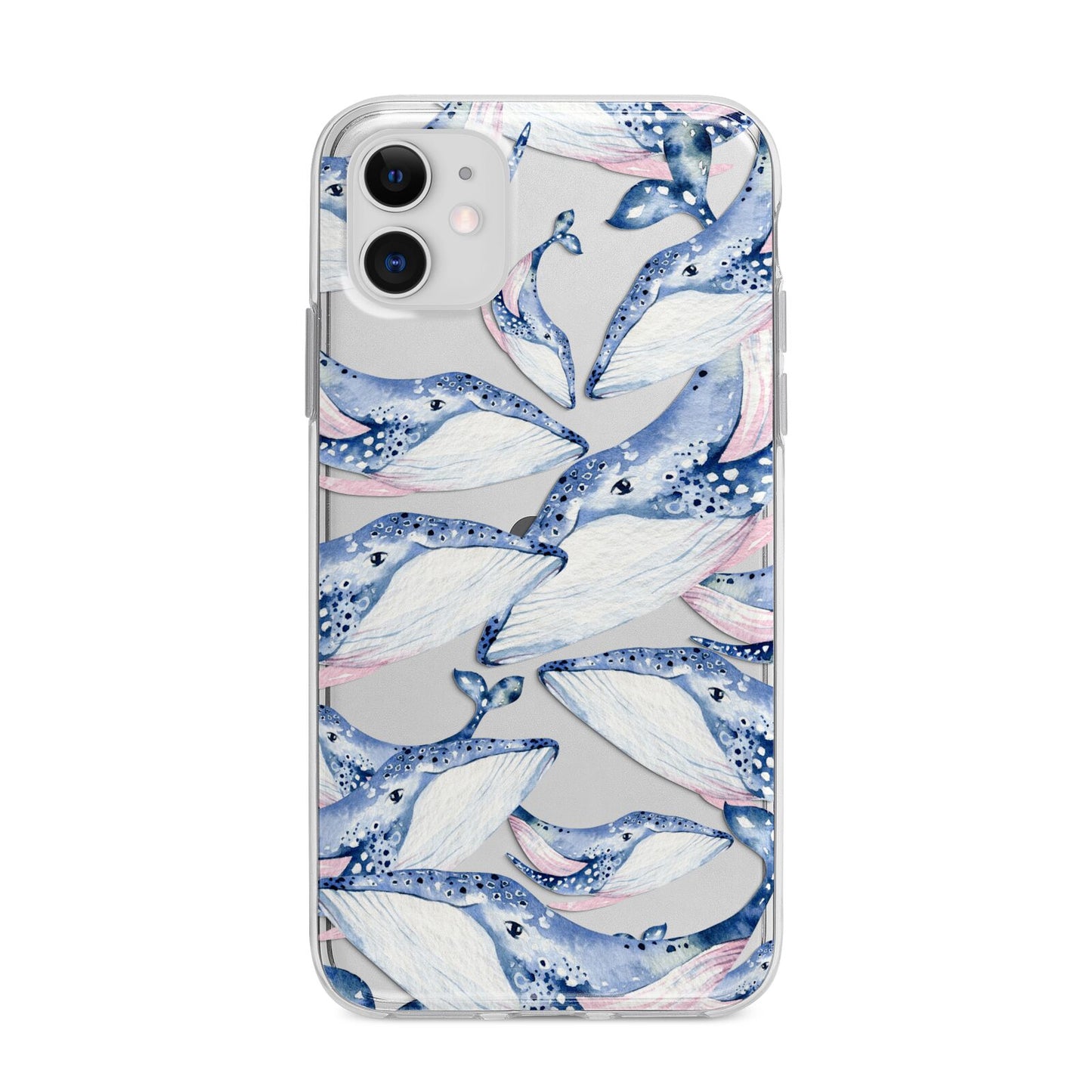 Whale Apple iPhone 11 in White with Bumper Case