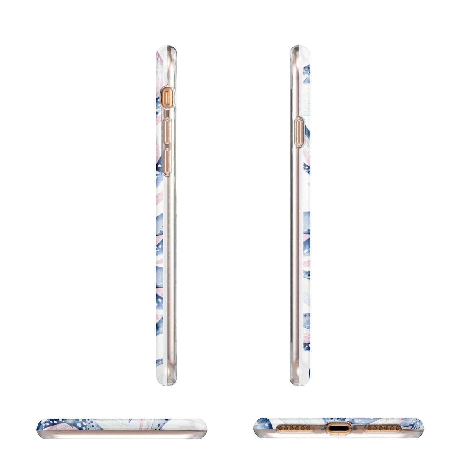 Whale Apple iPhone 7 8 3D Wrap Tough Case Alternative Image Angles