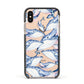 Whale Apple iPhone Xs Impact Case Black Edge on Gold Phone