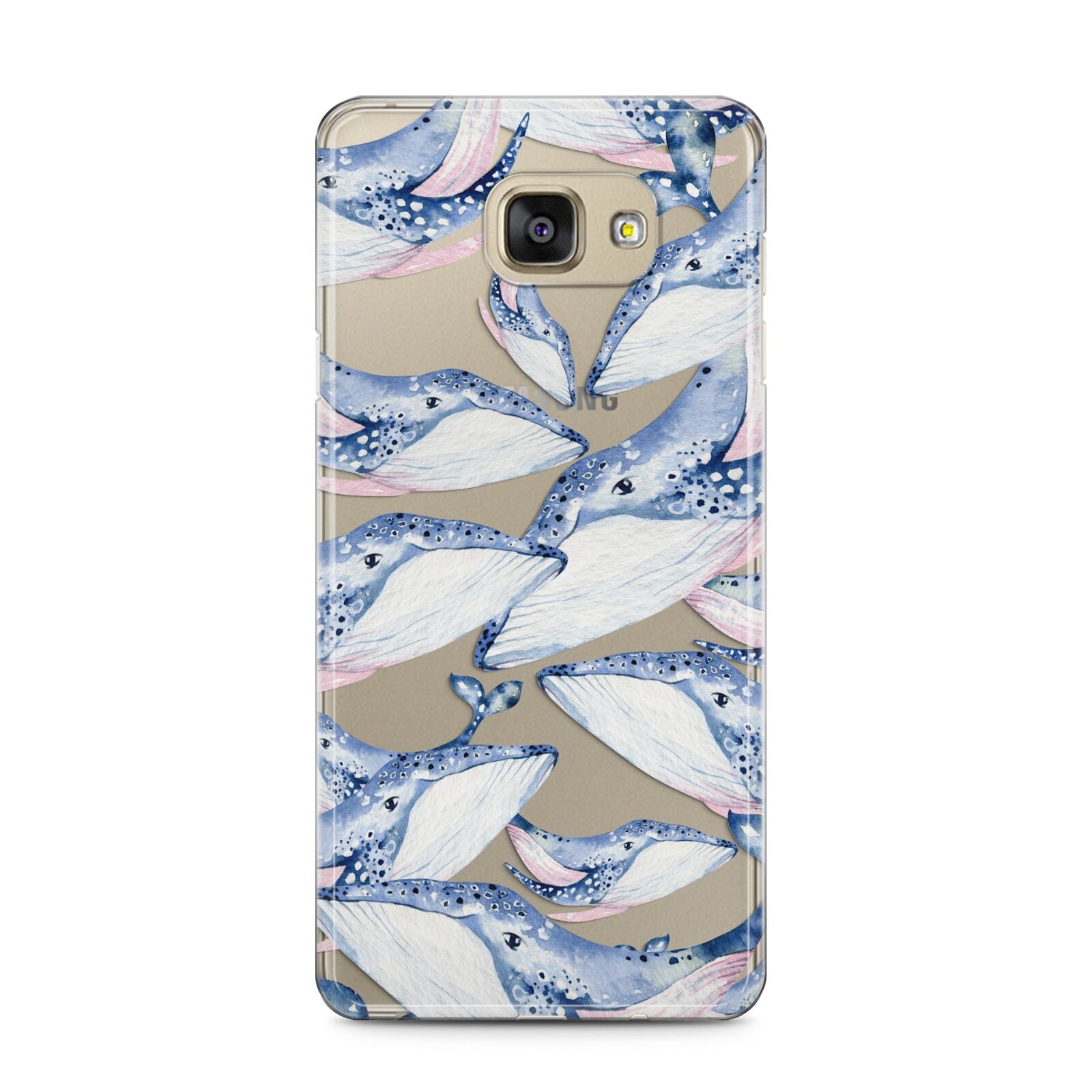 Whale Samsung Galaxy A5 2016 Case on gold phone