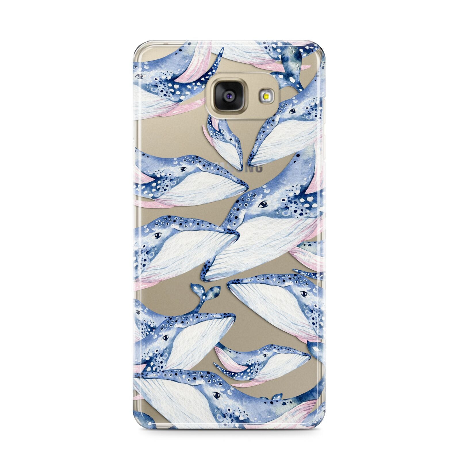 Whale Samsung Galaxy A9 2016 Case on gold phone