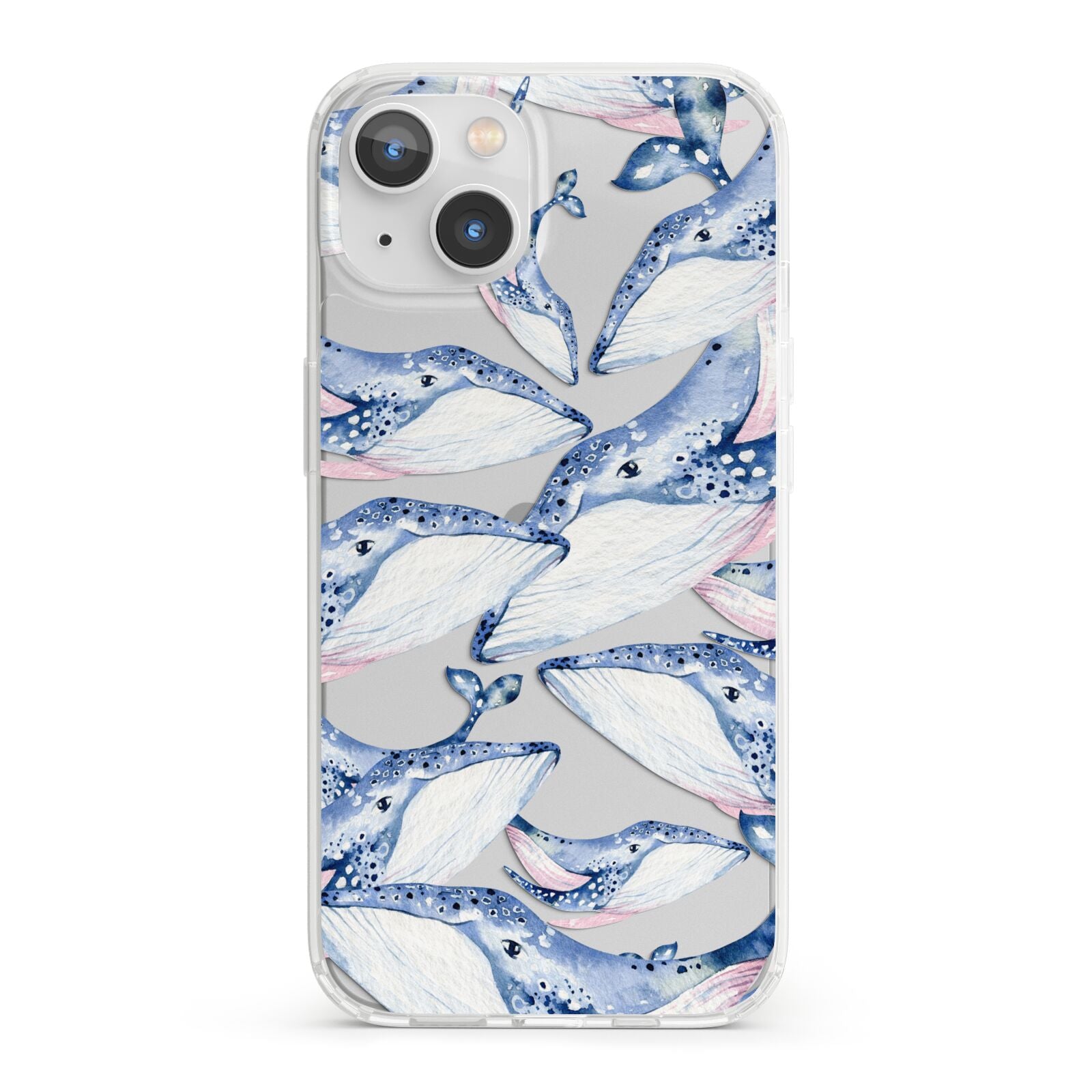 Whale iPhone 13 Clear Bumper Case