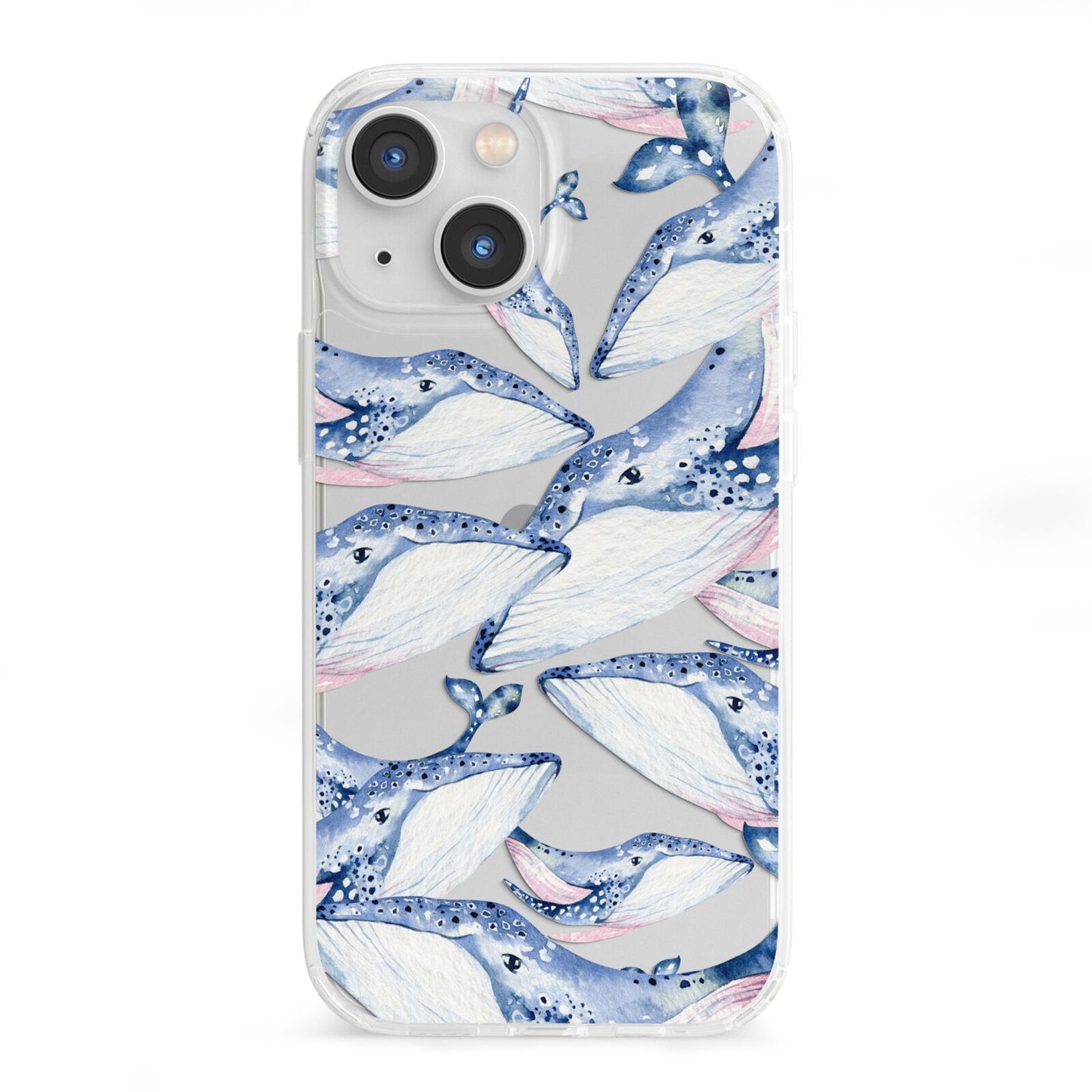 Whale iPhone 13 Mini Clear Bumper Case